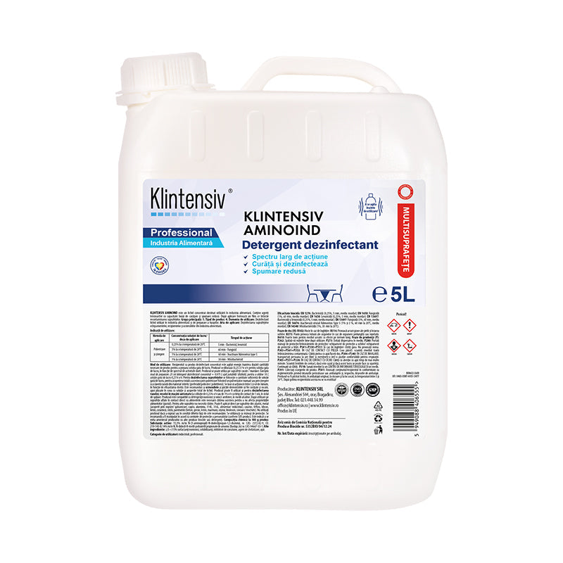 Klintensiv® Aminoind detergent dezinfectant concentrat pentru industria alimentară (TP 4)