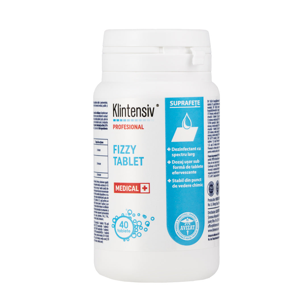 Klintensiv® Fizzy Tablet Dezinfectant Efervescent Multifuncțional