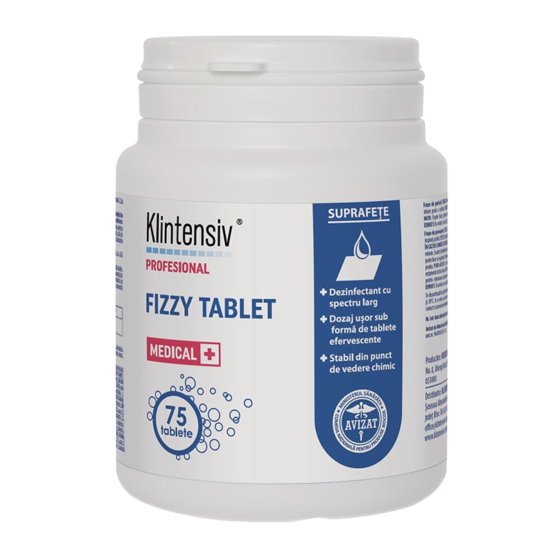 Klintensiv® Fizzy Tablet Dezinfectant Efervescent Multifuncțional
