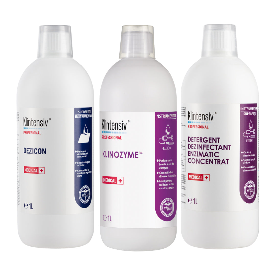 PACHETUL INSTRUMENT CARE - curățare și dezinfectare pentru cabinetele stomatologice