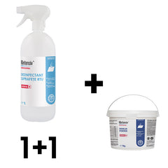 Pachet Klintensiv Dezinfectant Suprafete 1L + Oxoklin Powder 1 Kg.