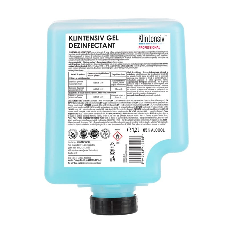 Klintensiv® Gel dezinfectant profesional pentru maini