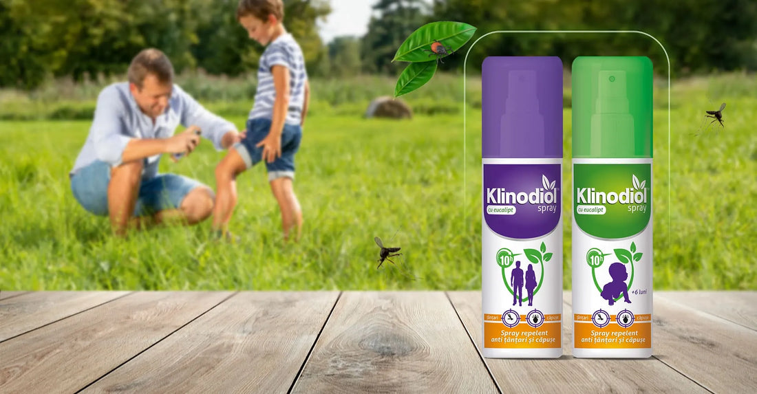 Soluția la îndemâna oricui împotriva insectelor și a căpușelor: Klinodiol, spray repelent cu eucalipt
