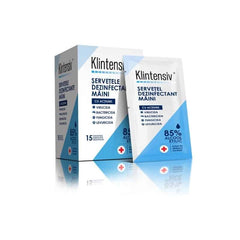Klintensiv® servetele dezinfectante individuale cu 85% alcool