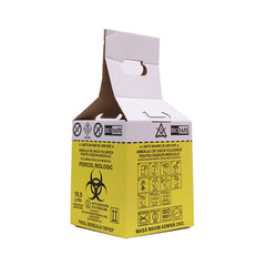 Cutii Biohazard pentru Incinerare cu Sac Galben