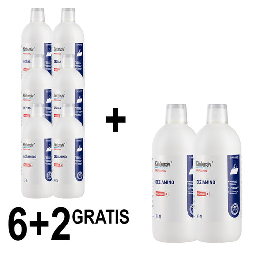 PROMO 6+2 DEZIAMINO - Detergent dezinfectant concentrat, 1 Litru