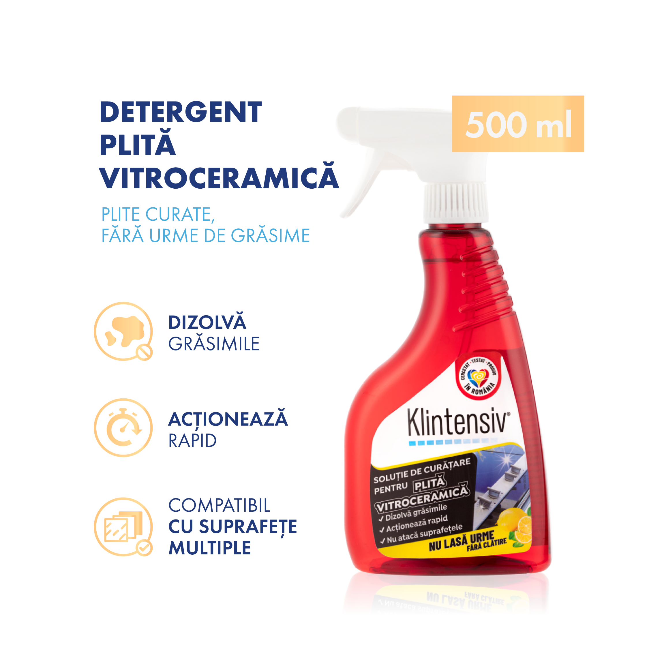 Soluție Curățare Plită Vitroceramică Klintensiv®