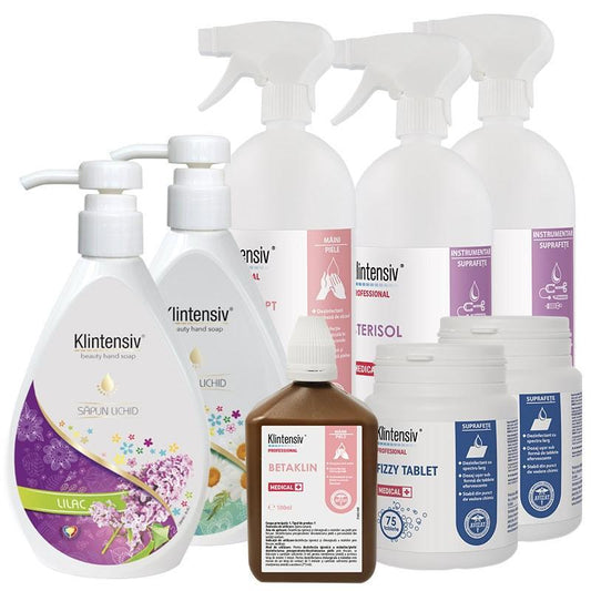 PACHETUL NECESAR - Dezinfecție și curățenie pentru cabinetele medicale